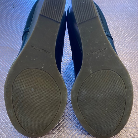 Black Nautica Ankle Boot Wedges - Picture 5 of 6